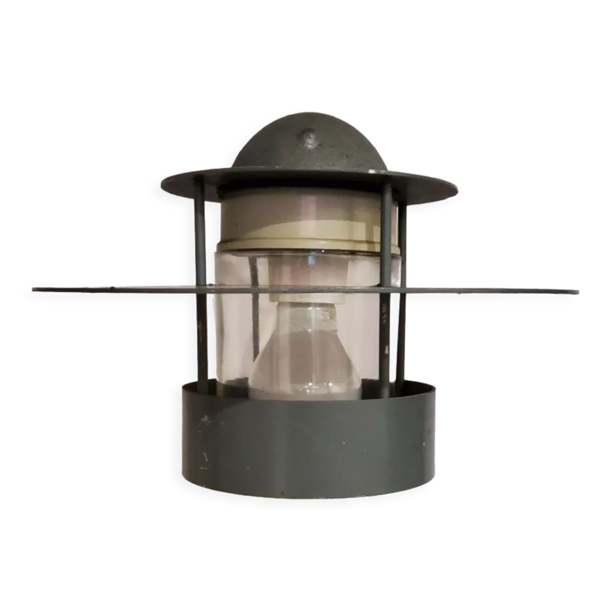 Metal and glass wall lamp by Jens Møller-Jensen for Louis Poulsen