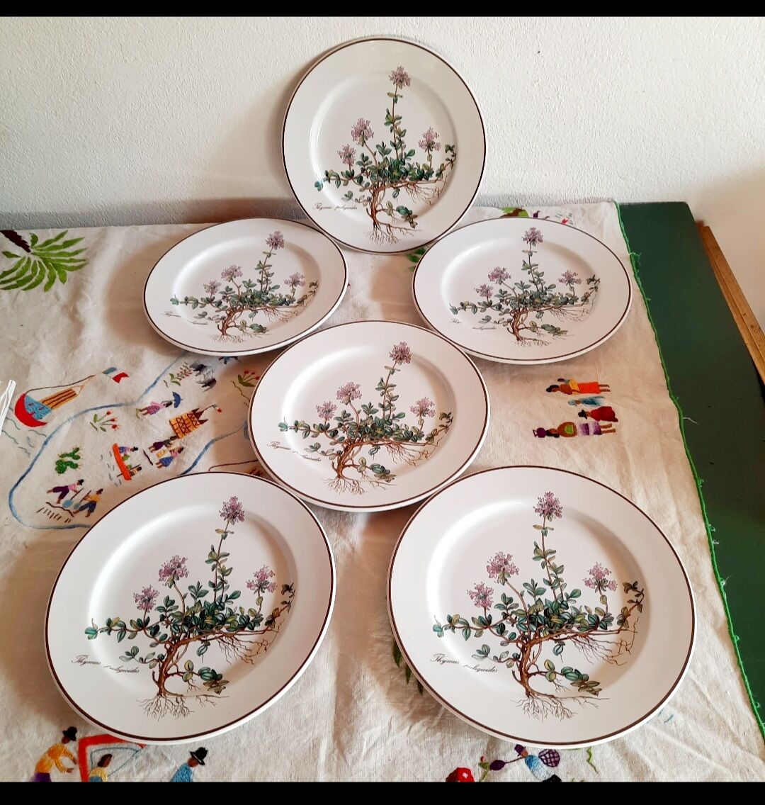 6 small plates - 20 cm - Botanica, Villeroy and Boch series