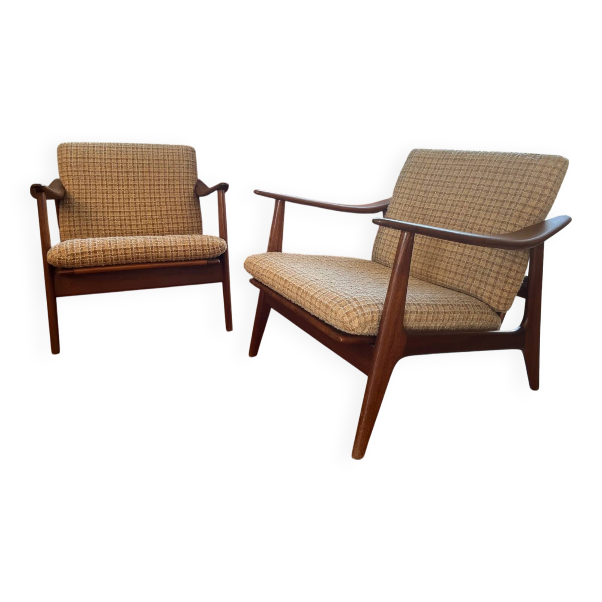 Pair of scandinavian armchairs, 1960s