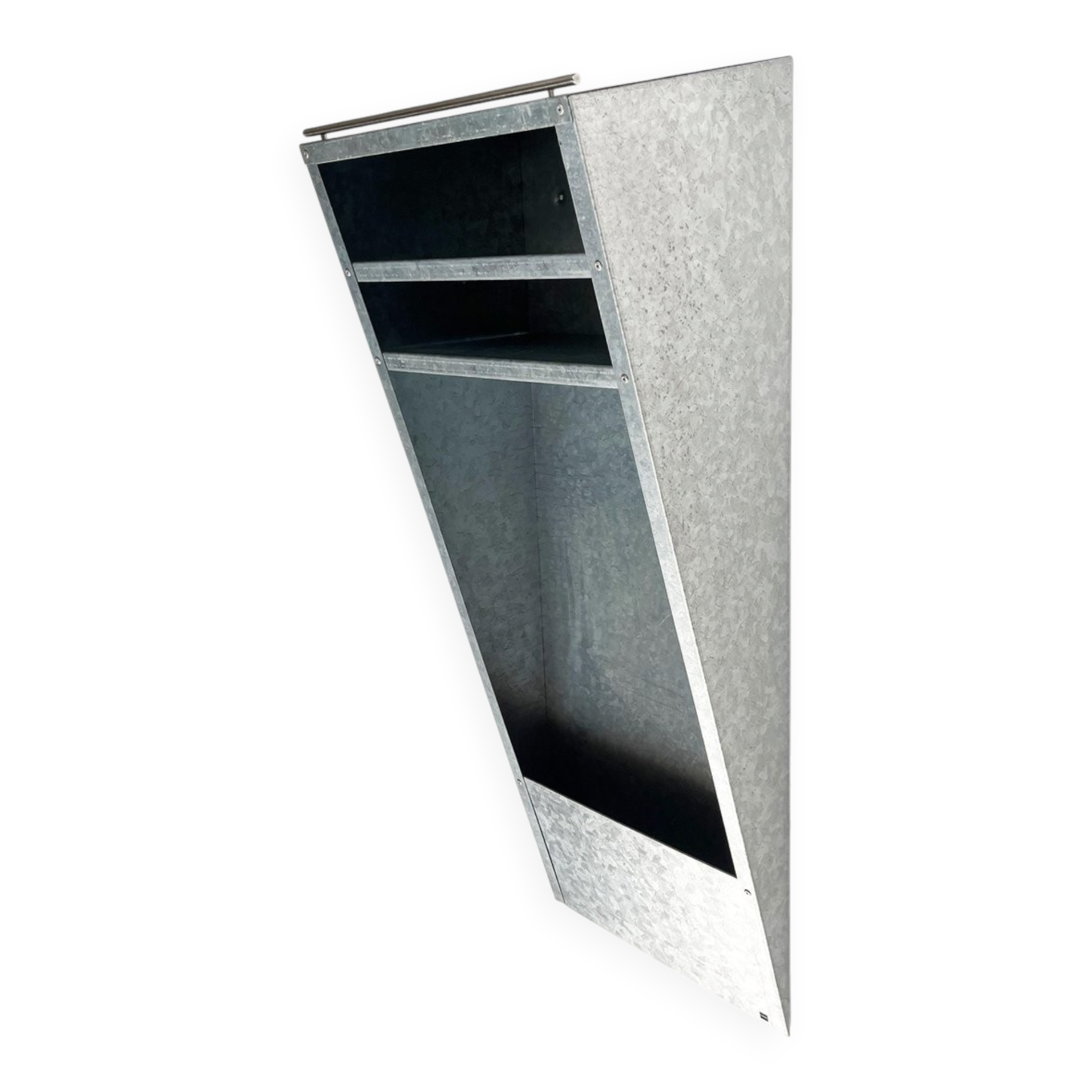 Étagère murale en métal postmoderne allemande de Radius Design, années 1980
