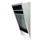 Postmodern metal wall shelf by Radius Design, 1980s.