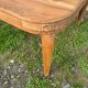 Art deco table in natural wood