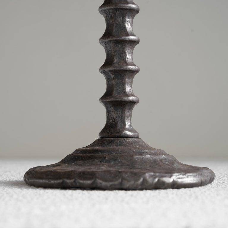 Brutalist chandelier handmade metal