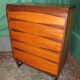 Commode vintage en teck et noyer