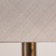 Pair of 1970s chrome table lamps inc grey silk shades