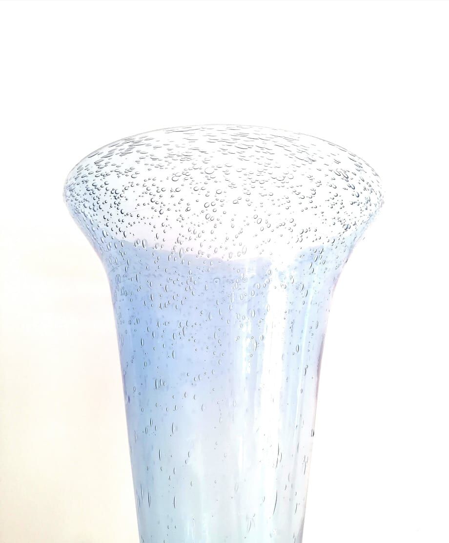 Biot bubble glass vase