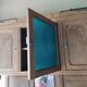 Art Deco two-body sideboard in natural chestnut.