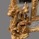 Regency style mirror in gilded wood, first half of the 19th century.