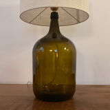 Lampe dame jeanne et jute