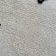 Tapis berbere blanc et noir moderne beni ouarain 200x300 cm