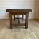 Grande table basse ancienne en bois massif - Esprit campagne chic