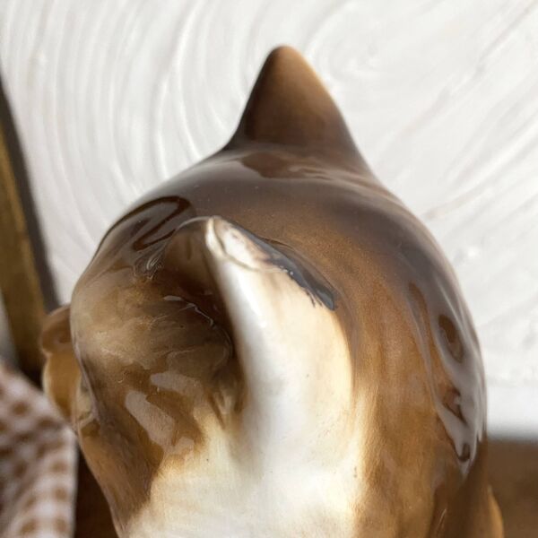 Grand chat en céramique , Italy années 70