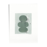 Peinture sur papier, Illustration abstraite datée et signée