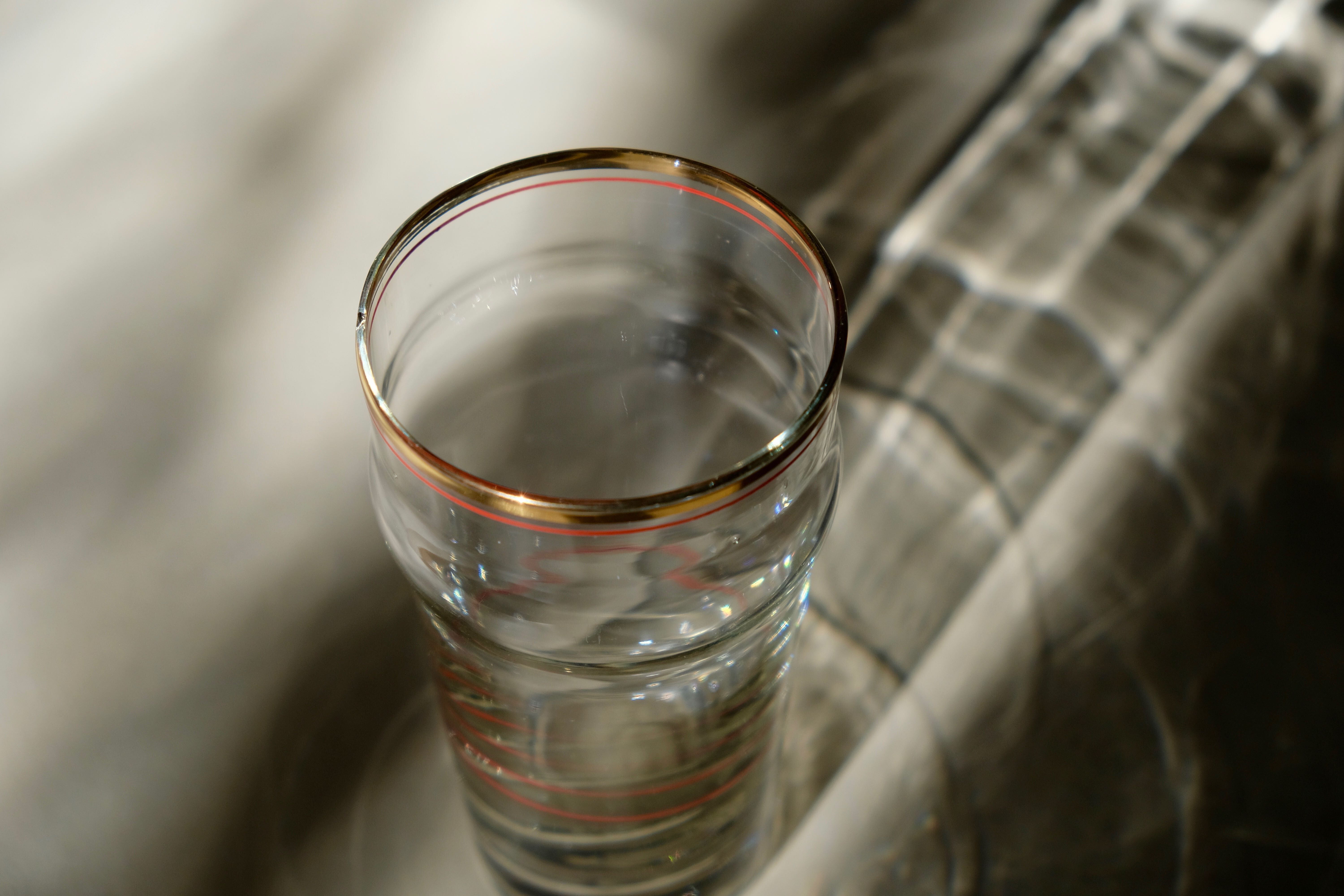 Antique pastis glass