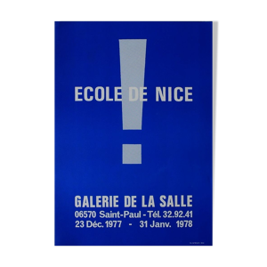 Affiche ecole de Nice