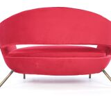 Mid Century Italian Sofa by Lenzi Nello 1954