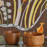 Mid-Century Modern Wood Bowls, Sweden, Set of 3