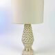 Spanish floral ceramic table lamp from Manises, Spain, circa 1970s