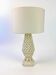 Spanish floral ceramic table lamp from Manises, Spain, circa 1970s