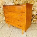 Vintage 4-drawer chest of drawers by Capelle, circa 1960s
