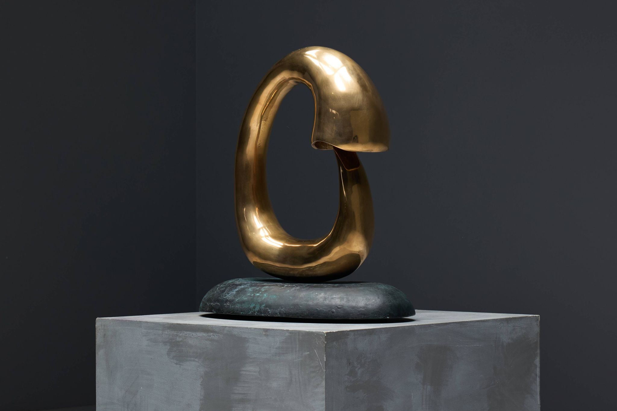 Sculpture lumineuse en bronze « Pêcheur » de Carlo Lorenzetti, Pays-Bas, 2019