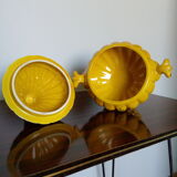 Mustard yellow soup or candy maker