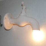 "Robinet" wall lamp from Roche Bobois 80's ceramic