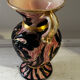 Vase Amphore Vintage Vallauris décor Floral en relief