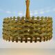 Wooden suspension lamp, Sweden, 1960s
