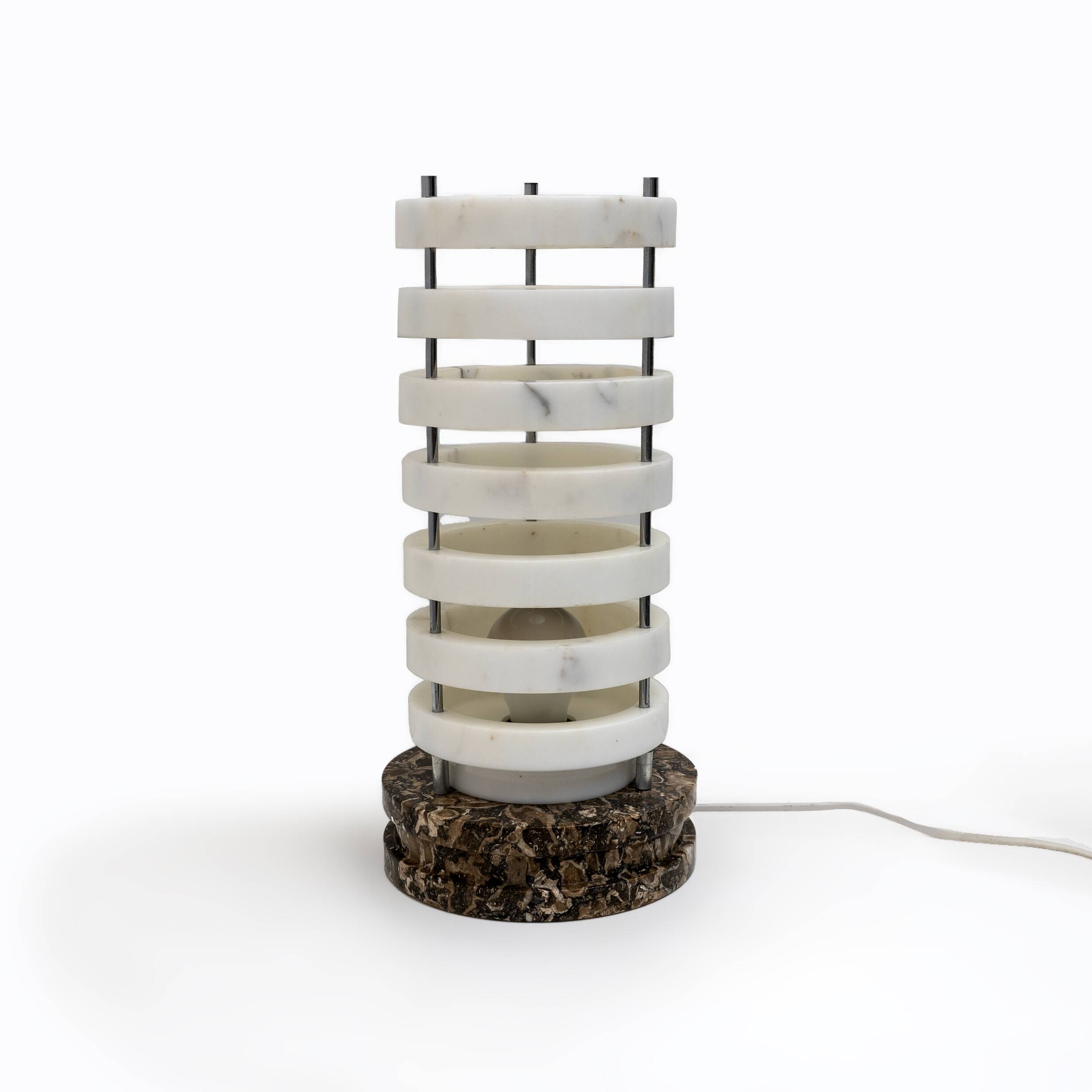 Mid-century Modern Italian Marble Table Lamp, 1960s