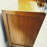 Vintage chest of drawers with compass feet