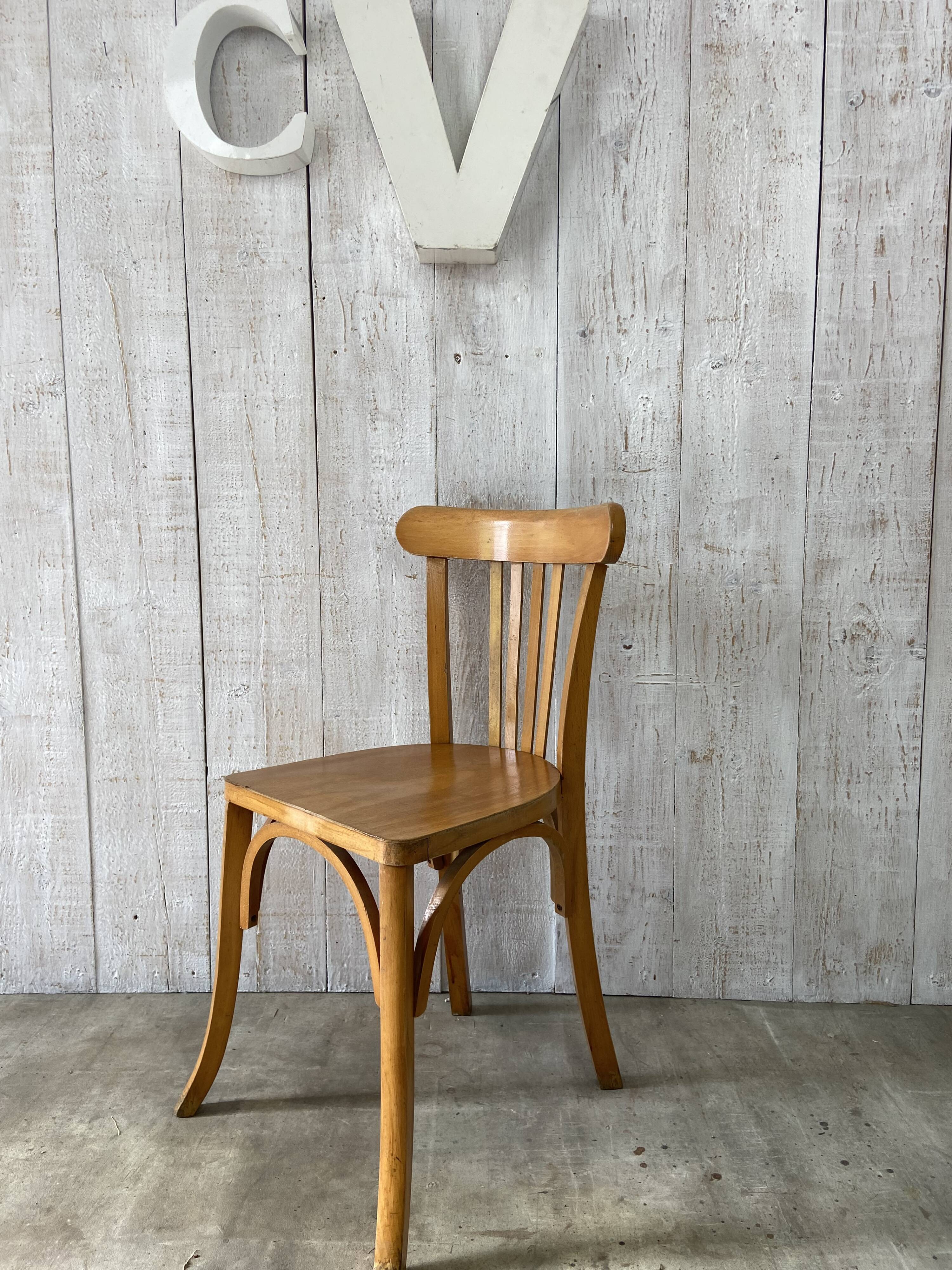 Set of 4 mismatched bistro chairs