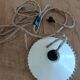 Lampe baladeuse vintage en verre Blanc