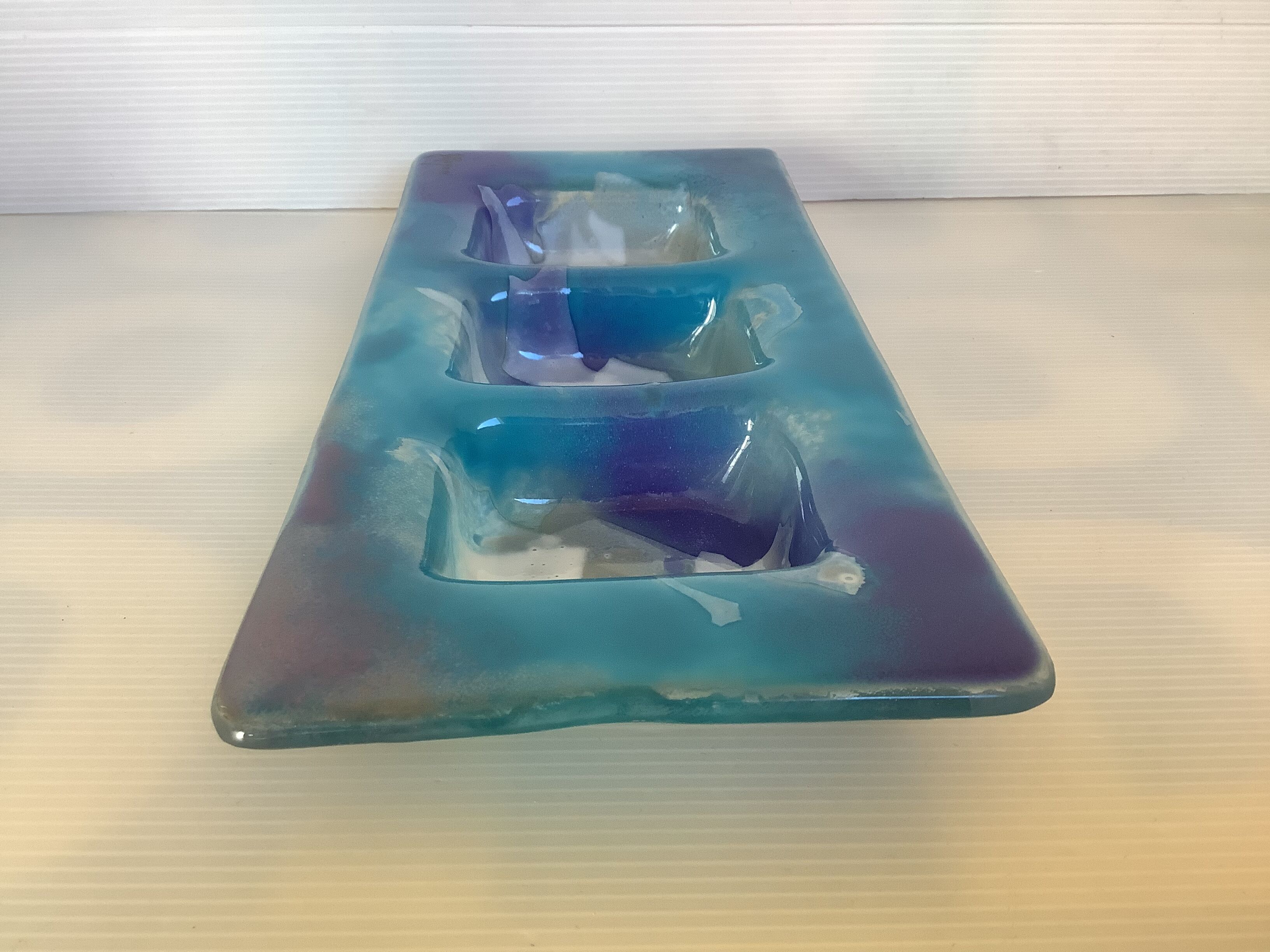 Glass paste vide poche signed Royon