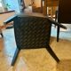 2 fauteuils en cuir noir Potocco, Italie