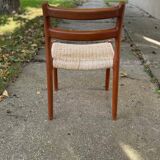 Mid-century Danish chairs model 84 by Niels O. Møller for J.L. Møllers, 1960s, set of 6