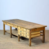 Industrial Wooden Worktable, 1980's