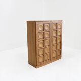 Vintage Brutalist high cabinet 1970s Gerhard Bartels