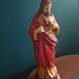 Ancient statue of the Sacred Heart