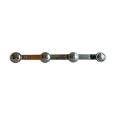 Metal wall coat rack