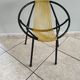 Children's armchair of the 50s in metal and scoubidou