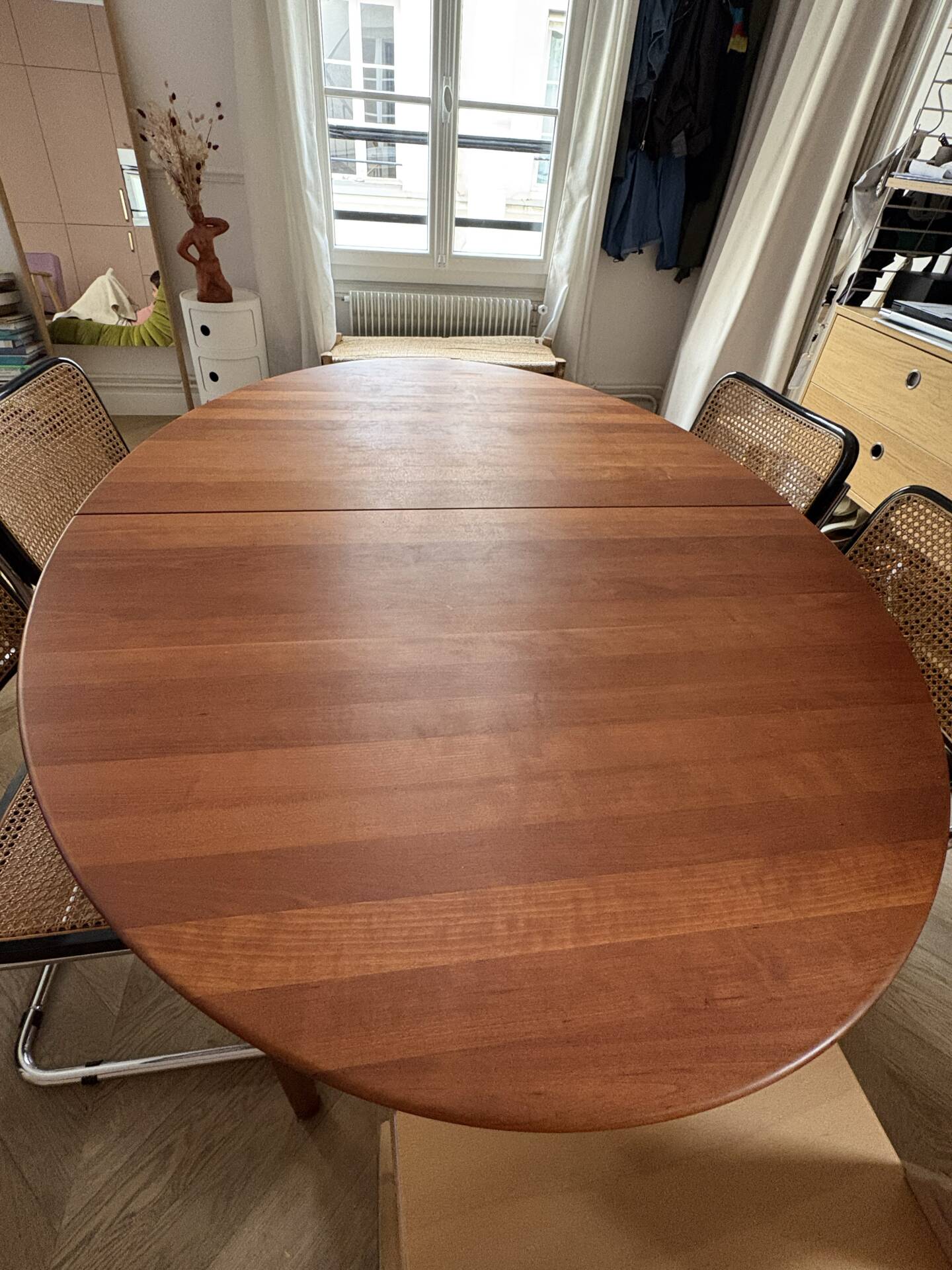 Extendable dining table in cherry wood, Søren Nissen & Ebbe Gehl, Denmark