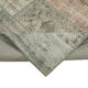 Handmade turkish overdyed 175 cm x 244 cm grey patchwork carpet
