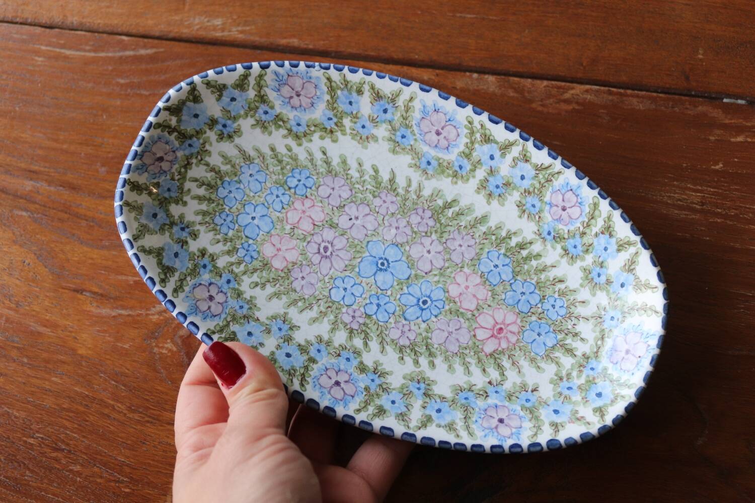 Coupelle vide poche en céramique peinte séville