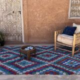 Colorful Boucherouite Moroccan rug - 179 x 297 cm