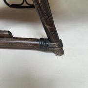 Two-seater rattan bench
