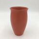 Orange ceramic vase