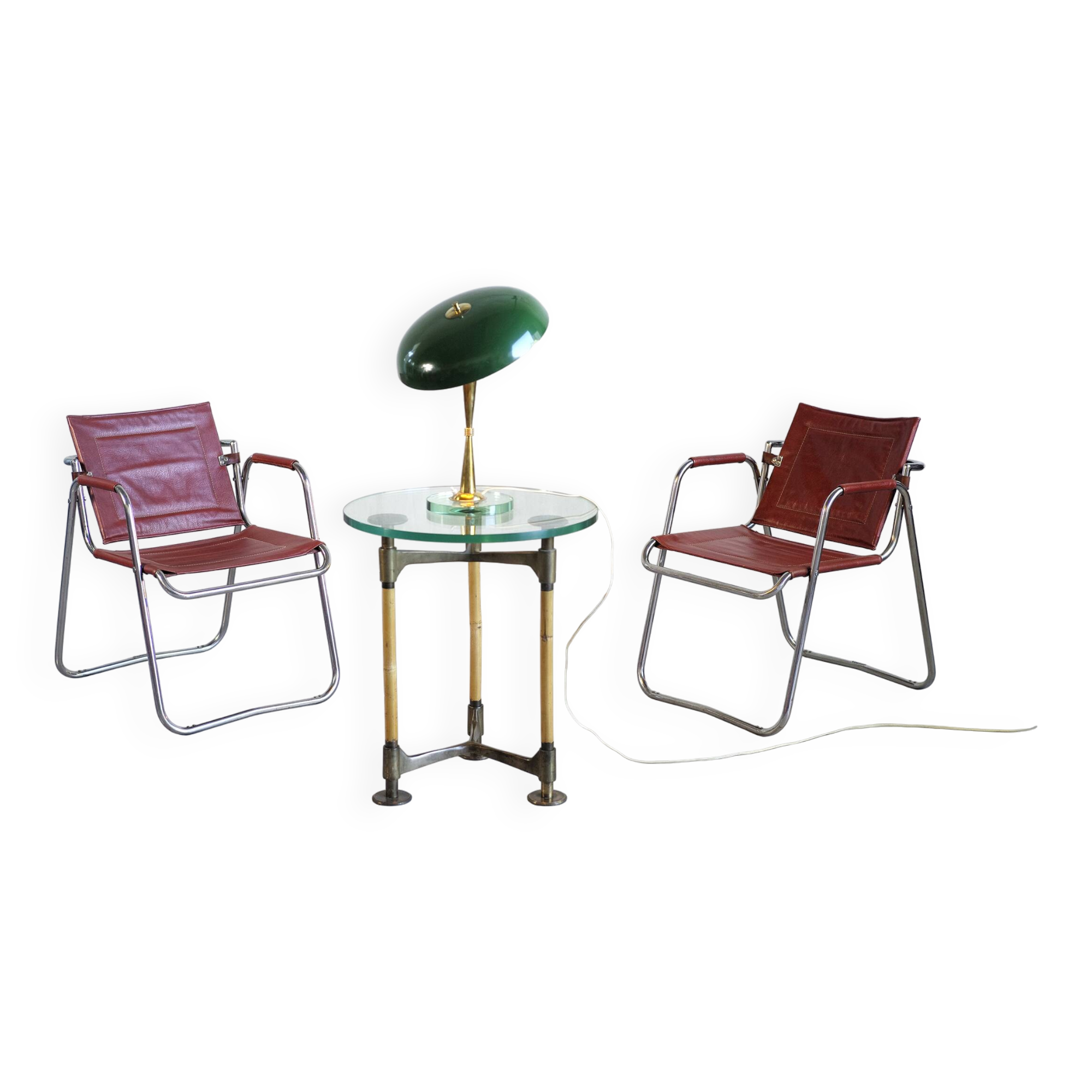 Paire de fauteuils Tubauto Jacques Hitier/Tubauto France 1950