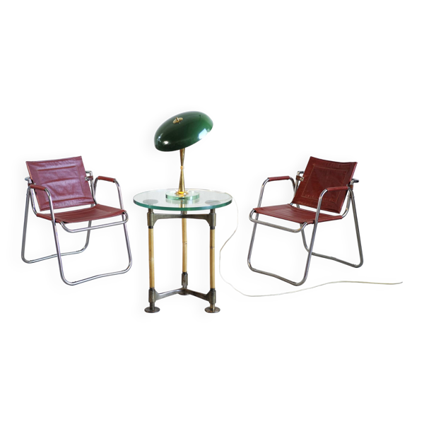 Paire de fauteuils Tubauto Jacques Hitier/Tubauto France 1950