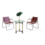 Pair of Tubauto armchairs Jacques Hitier/Tubauto France 1950